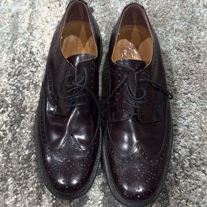 Men’s DarkMaroon  Wingtip Oxford Dress Shoes – Size 45 (US 11)